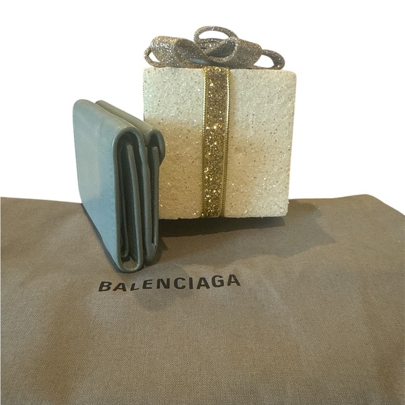 Balenciaga Papier Mini Wallet in Blue - Picture 6 of 10